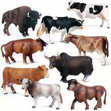 Modelo de animal de fazenda de simulação, brinquedo de estátua de vaca, modelo de vaca holandesa, presente de aniversário para crianças, brinquedo de Natal para crianças pequenas