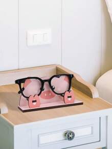 1pc Creative Animals Shaped Sunglass Storage Rack,Detachable Wooden Desktop Eyeglass Display Stand,Animal Design Eyeglass Organizer Stand,Dressing Table Glasses Holder. - Animal - View 7