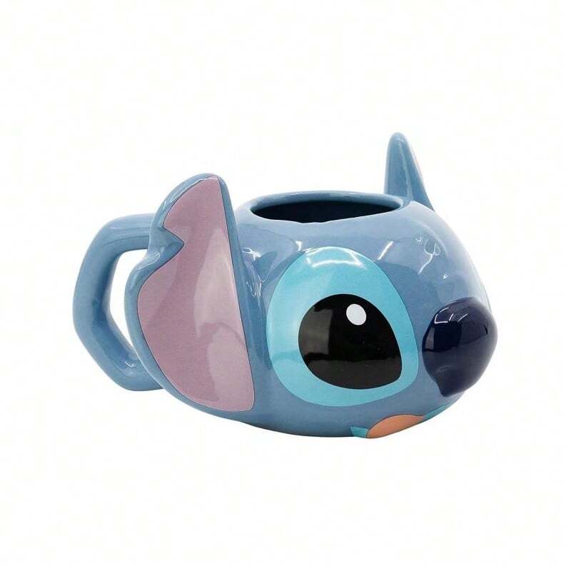 Stor 3D Stitch Lilo and Stitch 馬克杯 350 毫升 - 西班牙(半島)地區 24/48 小時內發貨 - 藍色 - 查看 1