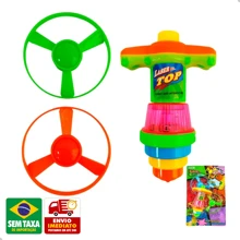 Super Spinning Top With Light Plastic Disc Toy DuteToys DTY1076 - Multicolor - View 1
