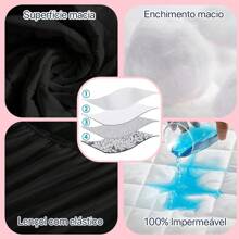 Waterproof Cover Kit With 4 Layers Of Protection + Waterproof Pillow Protector - Various Sizes - màu đen - Xem 3