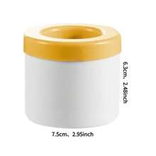 1 件粉色硅胶便携式冰模，易脱模硅胶冰块模具，可容纳多达 60 块冰块