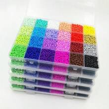 1 Set, 3mm Multi-Color Glass Seed Beads, Vibrant Jewelry Making Supplies For DIY Bracelets, Necklaces, And Beading Crafts