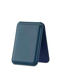 Bao da PU đựng thẻ từ tính du lịch nhỏ gọn, tương thích với điện thoại Apple 12/13/14/15/16, đựng thẻ ngân hàng/thẻ căn cước/thẻ ra vào hoặc tiền xu, bao da đựng thẻ có thể gập lại, có thể hỗ trợ điện thoại ổn định để xem video, điều hướng hoặc gọi video - Nhiều màu - Xem 19