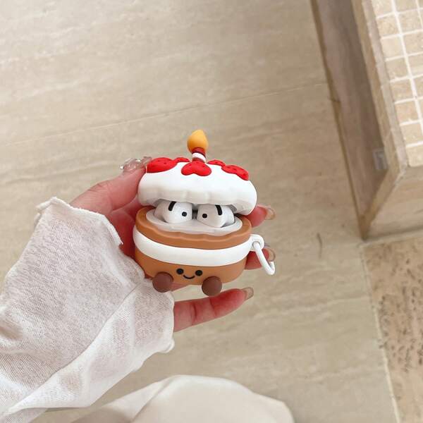 Funny Phone Case,Ugly Phone Case Cute Cartoon Cake Design Protective Case Compatible With Apple Airpods4 Pro 1st/2nd/3rd Gen Wireless Earphones