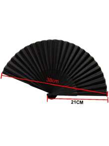 经典炫酷黑古扇黑色折扇男扇子夏季降温手持扇礼物 - 彩色 - 查看 2
