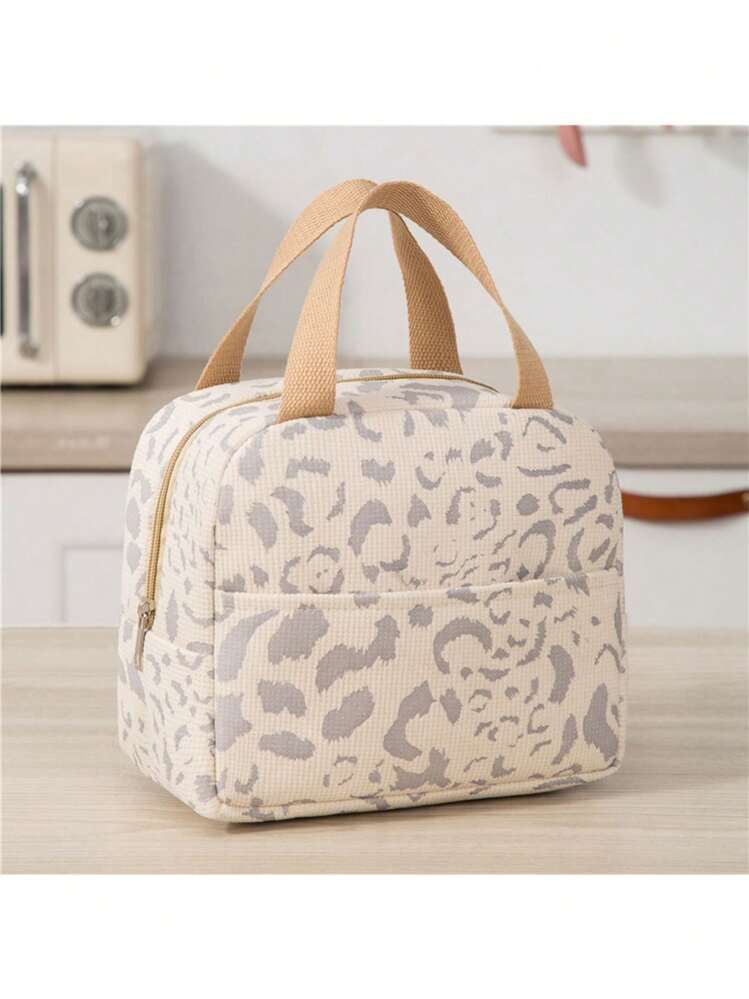 1 pieza Nueva Bolsa de almuerzo con aislamiento de acuarela, bolsa térmica para caja de bentō, bolsa enfriadora de viaje al aire libre, mochila para volver a la escuela - Multicolor - Añade 15