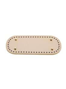 1 pieza/3 piezas Insertos de base ovalada hechos a mano para bolsos tejidos, refuerzo de base para proyectos de ganchillo, almohadilla de PU de unicolor resistente al desgaste con agujeros para accesorios de fondo de bolso DIY, para hacer bolsos de hombro y manualidades, moldeadores de bolsos, accesorios para hacer carteras DIY - Multicolor - Ver 19