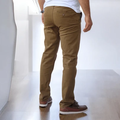  Pantalón Slim Fit De Gabardina Stretch John Silver