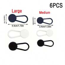 2 件/6 件柔性塑料延长纽扣，腰带延长器，适用于男士和女士裤子、短裤、裙子、牛仔裤