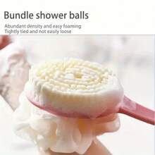 2 Stück/1 Stück ergonomischer Rückenbürste mit langem Griff, Badeschwamm-Aufsatz Duschbürste mit langem Griff, 2-in-1 Badbürste mit langem Griff, weiche multifunktionale Badbürste, doppelseitige Badbürste, Badbürste mit weichen Borsten und Massage, Peeling-Badbürste, weiche Borsten Rückenbürste mit Badeschwamm, Erwachsenen-Badbürste, Rückenbürste und Duschbürste