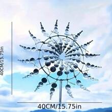 Vibrant 3D Metal Wind Spinner - Durable, Weather-Resistant Outdoor Décor For Gardens, Patios And Caravans - Easy To Assemble, Colourful Faceted Blades, Creates Soothing Sounds And Enhances Curb Appeal, Outdoor Kinetic Art | Sunny Design | Metal Wind Catcher, Outdoor Wind Spinner