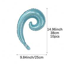 Mtrong Te 10个螺旋波浪形气球生日结婚周年庆典毕业节装饰室内外装饰房间装饰 - 彩色 - 查看 20