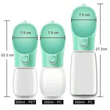 Portable Dog WaterFor Small Large Dogs Cat Outdoor Leakproof Walking Drinking Bowls Chihuahua French Bulldog Supplies