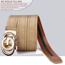 DOOPAI DOOPAI Herren Gürtel im Lässig Stil - Ledergürtel aus PU, verstellbar passend für vintage Hosen, stilvolles und vielseitiges Accessoire, perfektes Geschenk für ihn
