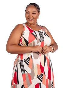 Women's Plus Size Loose Dress - Mint Green - View 2