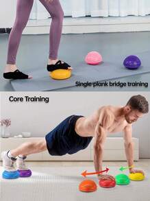 Half Yoga Ball, Balance Training Ball With Anti-Slip Texture. Used For Balance Training, Auxiliary Exercise, Foot Massage, Muscle Relaxation, And Stress Relief Gym Accessories