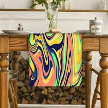 [Nature-Inspired Design] Vibrant Colored Spring Table Runner - Polyester Decor, Suitable For Indoor/Outdoor Dining, Multiple Sizes, Great For Family Gatherings And Seasonal Celebrations - Multicolor - View 68