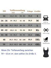 Plus Size Women Waist Trainer - Shapewear Vest, Abdominal Control Compression Bra, Timed Corset, Breathable Nylon Fabric, Suitable For Fitness & Training - Black - View 3