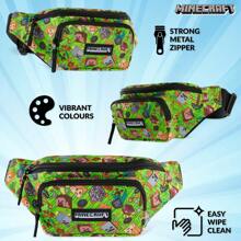 Minecraft Fanny Bag Pack Gamer Multi-Coloured Taille Unique Waist - Multicolor - View 7