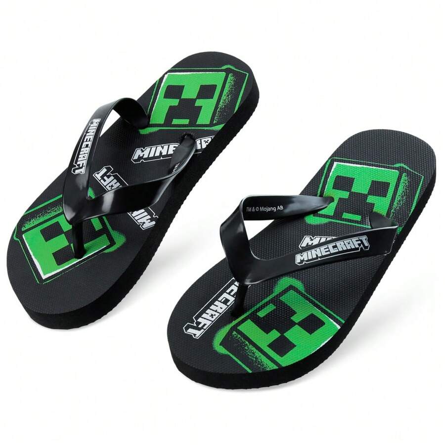 Minecraft Sliders Flip Flops Beach And Pool Gift - Multicolor - View 1