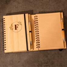 Customized Wooden Music Score Notebook, Personalized Wooden Notebook, Personalized Diary, Birthday Gift - Multicolor - View 7