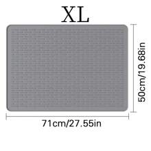 1pc Silicone Stove Cover Mat For Electric Stove, Gas Stove, Glass Stove, Washing Machine Stove - 27.9x19.7 Inch Large Oven Top Silicone Stove Protector, Extra Large Silicone Stove Protector - Heat Resistant, Non-Slip, Waterproof, Kitchen Utensil Divider, Easy Clean Dishwashing And Drying Mat, Kitchen Drain Mat, Multi-Purpose Insulation Protector