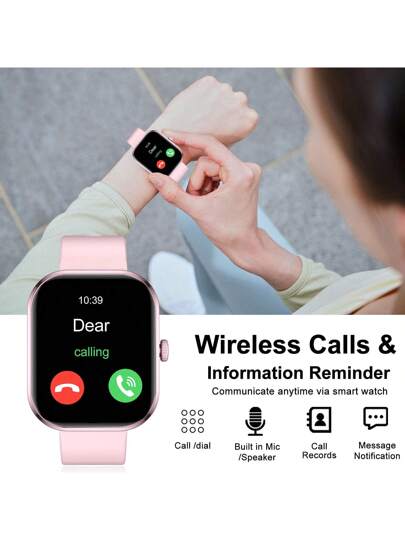 HOT 2.01" Full Screen Touch Slimme Horloge Men Women, Calling, Pedometer, Calorie, Multi Sports Mode, Distance Tracking, Call Sedentary Alerts, Multifunctional Smartwatch, Wireless Connection roid Phones view 4