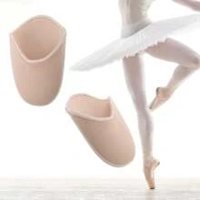 1 Pair Toe Pads, Knitted Ballet Toe Pointe Shoes Pads With Soft Foam, Relieve Forefoot Pain And Protect Toes, Suitable For Ballet Pointe Shoes And High Heels