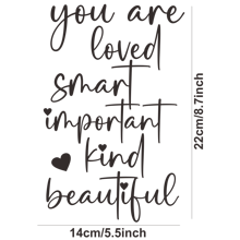 1pc You Are Loved Mirror Decal – Inspirational Self-Love Vinyl Sticker, Positive Affirmation Wall Art For Bedroom, Bathroom, Vanity, Removable Waterproof Motivational Quote Decor Bedroom Decor Stickers Home Decor Living Room Wall Paper Wall Stickers Party Decorations Living Room Decor Office Decor Home Decor Items Personalised Stickers Mirror Wall Wall Decor Wall Mirror Mirror For Room Bathroom Decor