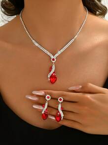 Women's Teardrop Jewelry Set - Necklace Pendant And Earrings, Suitable For Daily Wear And Party Events - Butterfly - View 10