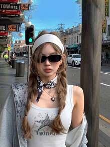 18条/4条装 女士多色运动休闲弹力速干发带，瑜伽/跑步发带，时尚发饰丝带头巾头带吸汗带秋冬度假发带女士优雅围巾女士头巾柔软头巾 - 4PCS粉紅色系 - 查看 3