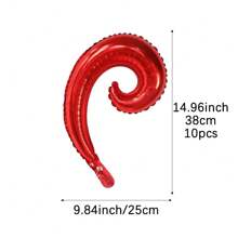 Mtrong Te 10个螺旋波浪形气球生日结婚周年庆典毕业节装饰室内外装饰房间装饰 - 彩色 - 查看 18