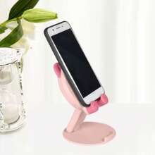 1pc ABS Mother's Day Gift Creative Cute Animal Phone Stand Cartoon Desktop Stand Live Streaming Tablet Slouchy Stand Portable Folding Lift Stand Multi Functional Phone Stand Adjustable Tablet Stand Slouchy Artifact Suitable For Travel Recording, Life, Mobile Live Streaming, TV Watching, Online Classes, Etc