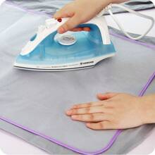 1 pieza Mat de malla de planchado resistente a alta temperatura, almohadilla protectora de planchado para ropa adecuada para uso diario, red aislante para planchado gruesa para abrigos, trajes, ropa de trabajo, etc. Color aleatorio