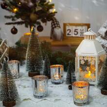 [4/6/12pcs Available] Wish Lamp Candle Set | Gold, Silver, Blue Straight Up Candle Holders | Lead-Free Thick Glass | Holiday/Wedding/Birthday/Christmas Decor | Ins-Style Home Atmosphere Lighting