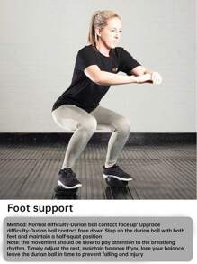 Half Yoga Ball, Balance Training Ball With Anti-Slip Texture. Used For Balance Training, Auxiliary Exercise, Foot Massage, Muscle Relaxation, And Stress Relief Gym Accessories