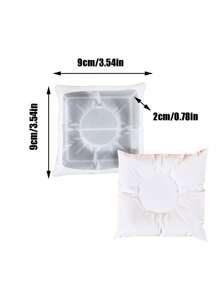 قالب سليكون وسادة واحد لصب المسكات المعطرة DIY ، والحجر ، والجبس ، والأسمنت لصنع حاملات الشموع