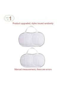 2/1 pieza Bolsa de lavado para sostenes, adecuada para sostenes pequeños, bolsa de red de lavandería protectora para ropa delicada en la lavadora, se ajusta a la talla A/B, color aleatorio. Vestidos, pantalones, zapatos, vaqueros, botas, faldas