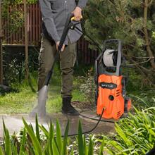 SPZTJK Electric High Pressure Washer - 1600W Portable Washer, 4.7 LPM Flow Rate, 33FT Long Hose, 18FT Power Cord, Foam Cannon, And Durable Construction, Cleans Patios/Cars/Fences/Windows - US A Type Plug(110-127V) - View 4