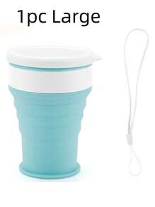 2pcs/1pc Foldable Silicone Water Cup, Portable Outdoor Travel Folding Cup, Student Coffee Mug, Plastic Cup, Collapsible & Carry-On, Suitable For Travel, School, Party, Guest Reception - Multicolor - View 13