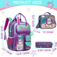 3PCS Girls' Backpack For Elementary School Girls' Backpack Backpack Set With Adjustable Shoulder Straps Lunch Bag And Pencil Case 3 Pieces Handheld Backpack - 189 Girls Schoolbag - View 6