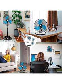 Ventilador de pedestal 18" 3 en 1: frescura, potencia y ahorro de espacio.Ventilador industrial de pared de sobremesa vertical para vientos fuertes,Ventilador de suelo,abanicar.