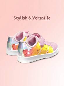 Girls Boys Sneakers Toddler Little Kids Tennis School Walking Trainers Shoes - Pink - View 9