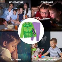 Marvel Pyjama Hulk PJ Set Sleepwear Nightwear Loungewear - Multicolor - View 6