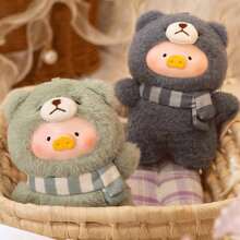 Miniso LuLu小猪欢乐时光系列胶脸毛绒玩具盲盒套装（1个，随机发货） - 粉色 - 查看 6