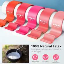 Elastic Exercise Loop Bands - Set Of Stretch Bands For Physical Therapy, Yoga, Booty, And Leg Workouts - Ideal Pilates Flexbands-XB-6058