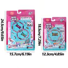 Tragbare und teilbare Sticker-Armbänder, beinhaltet 80/160 Mini-Sticker, Mystery Reveal Sticker Rollen, über 1000 Designs zum Entdecken und Sammeln, perfekt als Partyfavors und Geburtstagsgeschenke