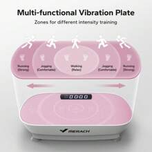 Máquina vibratoria de ejercicio, máquina de drenaje linfático, plataforma vibratoria de ejercicio para todo el Body para bienestar y acondicionamiento físico - Gris - Ver 8