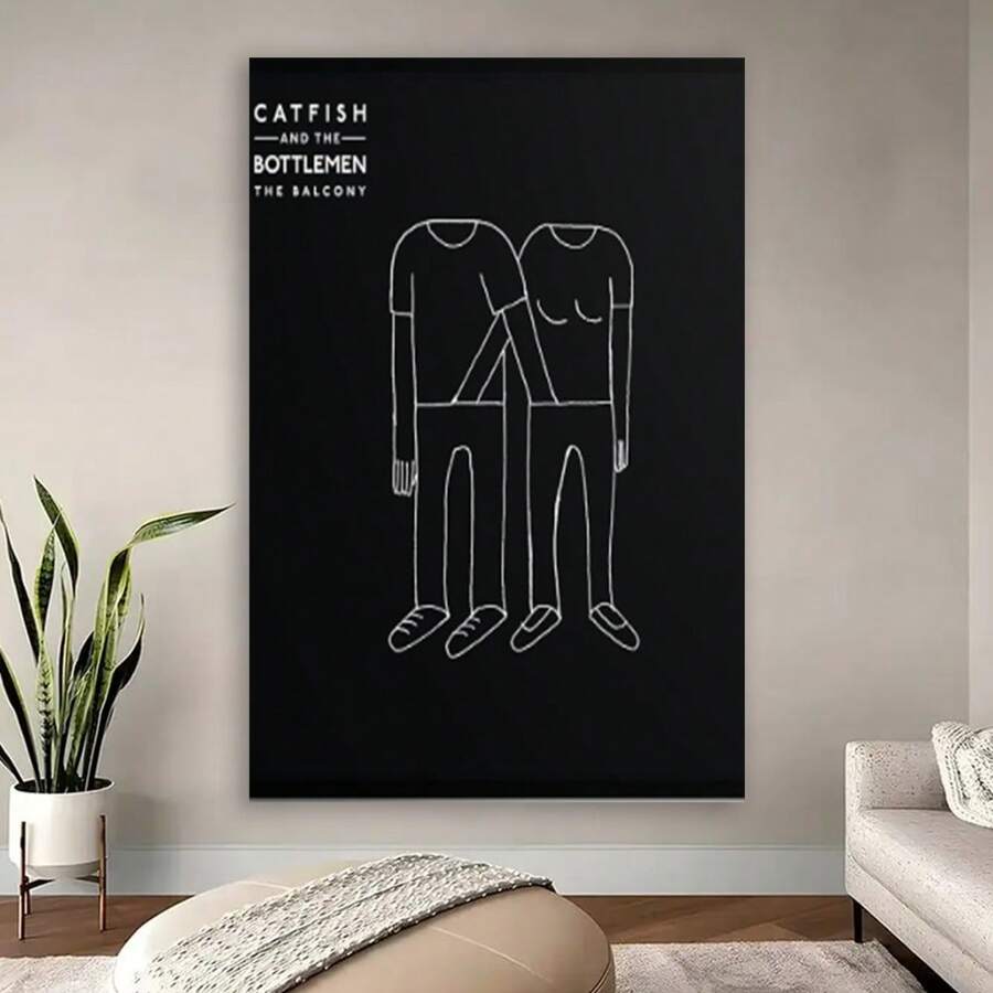 Catfish And The Bottlemen Poster, Catfish And The Bottlemen The Balcony Album Cover Print, Rock Music Lover, Rock Poster, Music Wall Decor, Album Cover Poster - Framed - View 1